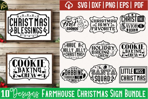 Download Farmhouse Christmas Sign Bundle - Farmhouse christmas sign Collection