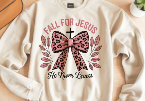 Download Fall for Jesus He Never Leaves SVG - Premium Resources
