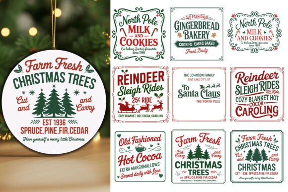 Download * Farmhouse Christmas Sign Bundle * - Farmhouse christmas sign Collection
