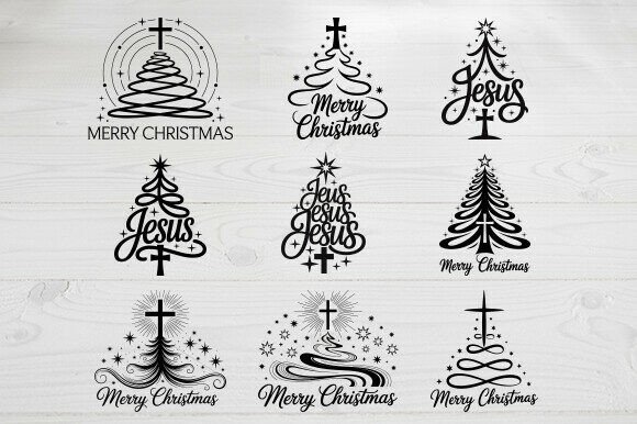 Download Merry Christmas Cross SVG Bundle - Christmas cross svg Collection