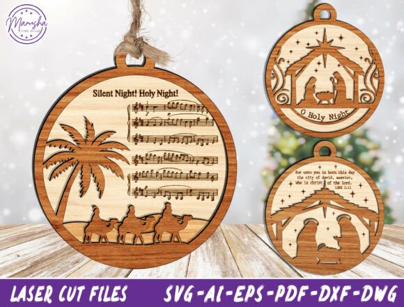 Download Nativity Ornament Svg Bundle - Premium Resources